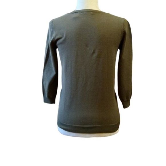 𝅺Architect Teen Bottom Up Green Olive Long Sleeve Sweater Size S- - Picture 2 of 4